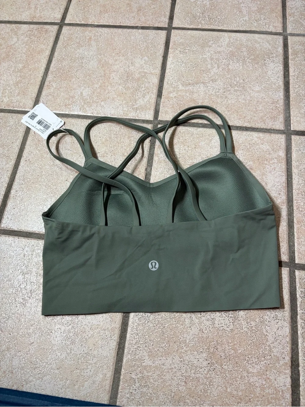 NWT Lululemon Like a Cloud Longline Bra *B/C Cup (Willow Leaf) Size 6